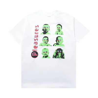 Pre-owned Pleasures Head T-shirt 'white'