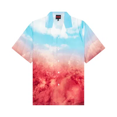Pre-owned Pleasures Heaven And Hell Button Down 'sky Blue' | Men's Size M