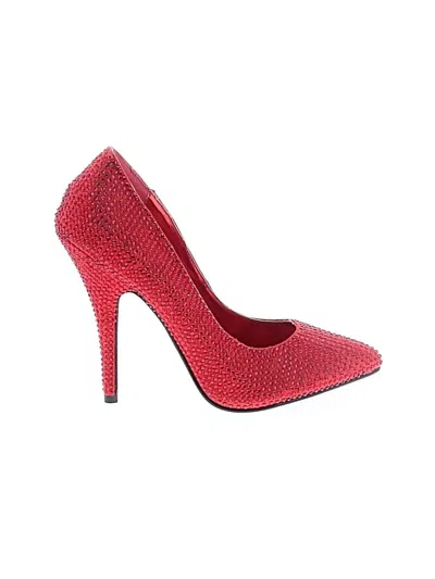 Pre-owned Pleasures Heels In Red
