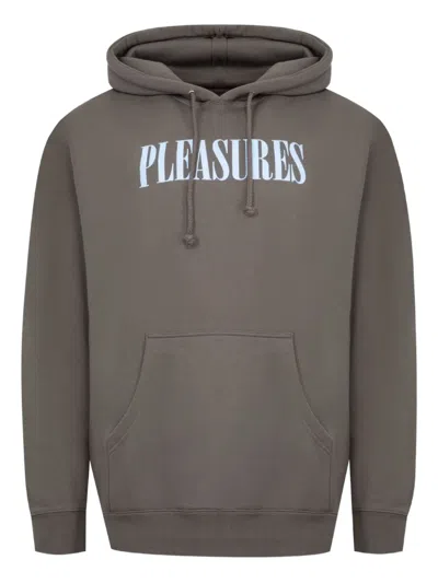 Pleasures House Blend Hooded Hoodie In Gray