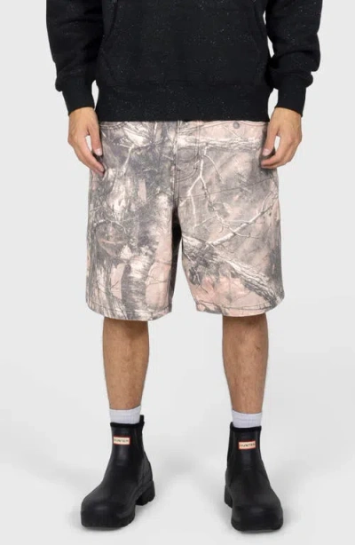 Pleasures Hunt Canvas Shorts In Multi
