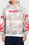 Pleasures Hunt Oversize Camo Cotton Canvas Hoodie In Multi