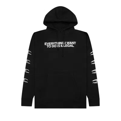 Pre-owned Pleasures Illegal Hoodie 'black' | Men's Size Xxl