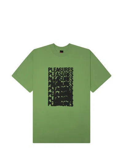 Pleasures Immolate Logo-print T-shirt In 그린