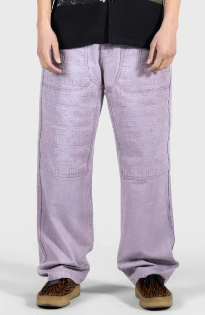Pleasures Impact Double Knee Pants In Mauve