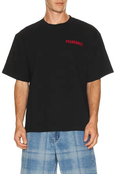 Pleasures Impact Heavyweight Tee In Black