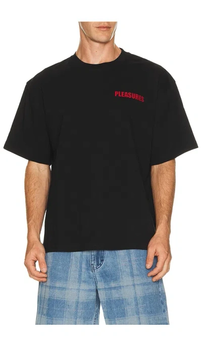 Pleasures Impact Heavyweight Tee In Black