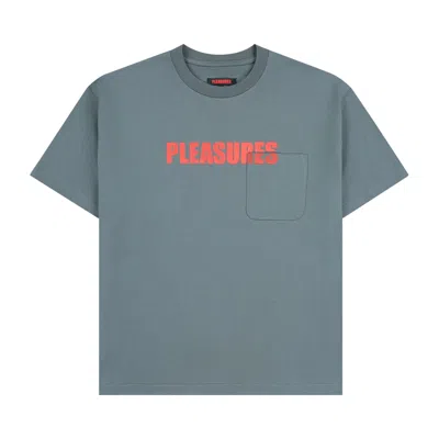 Pre-owned Pleasures Impact Pocket Heavyweight Shirt 'olive' In Green