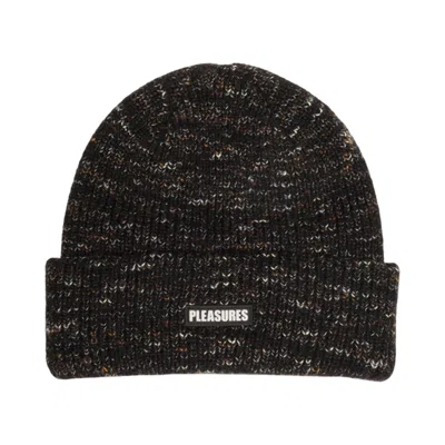 Pre-owned Pleasures Impact Speckled Beanie 'black' | Men's Size Onesize