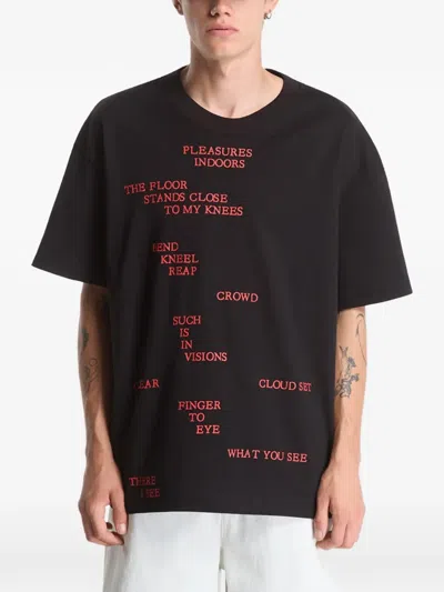 Pleasures Indoors T-shirt In Black