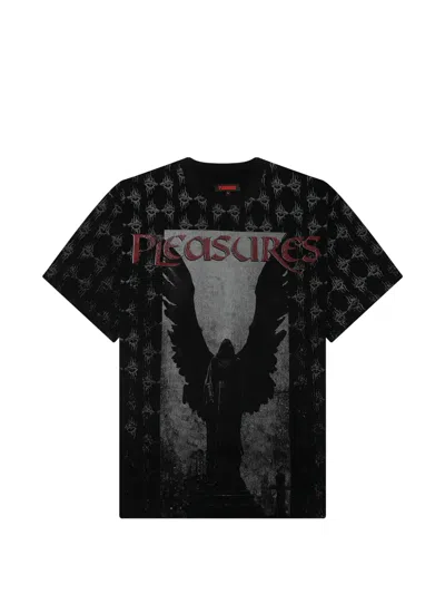 Pleasures Judgment Logo Graphic T-shirt In Black