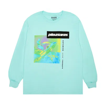 Pre-owned Pleasures K Hole Long-sleeve 'aqua' | Blue | Men's Size Xxl