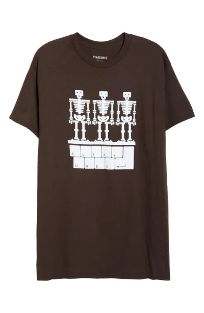 Pleasures Keyboard Graphic T-shirt In Brown