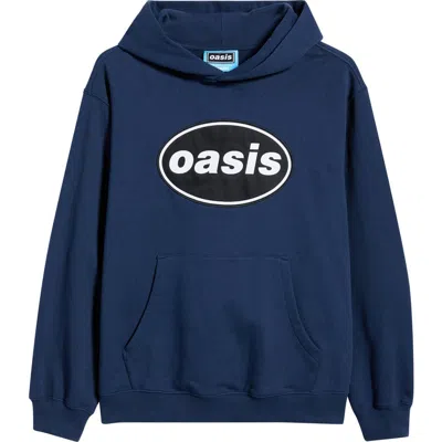 Pleasures Knebworth Graphic French Terry Hoodie In Blue