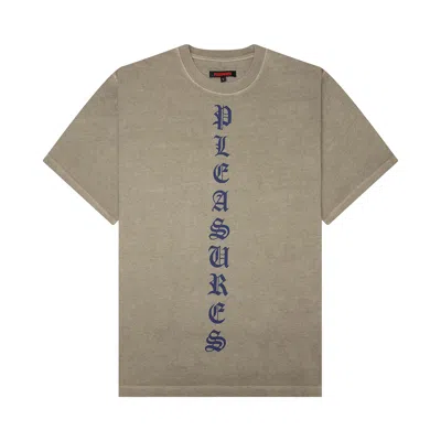 Pre-owned Pleasures Knight Overdye T-shirt 'tan' | Men's Size M In Brown