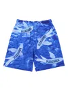 Pleasures Koi Mesh Shorts In Blue