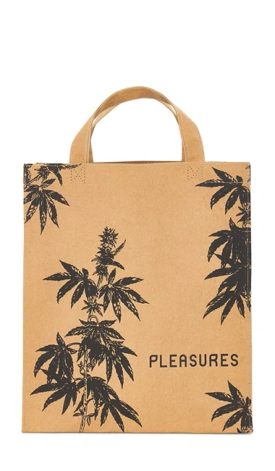Pleasures Leaf Washable Kraft Bag In Natural