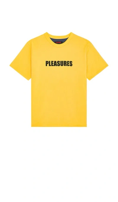 PLEASURES LEGAL REVERSIBLE HEAVYWEIGHT T-SHIRT 