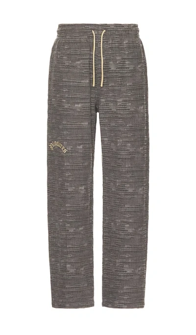 Pleasures Linear Easy Pants In Charcoal