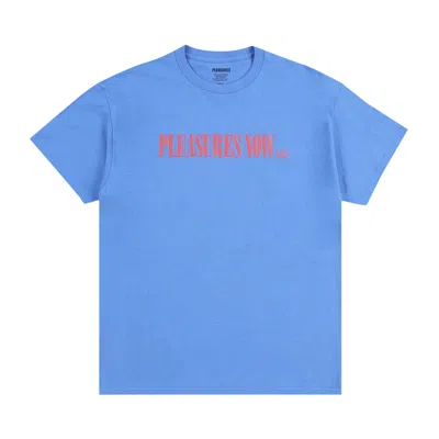 Pre-owned Pleasures Llc T-shirt 'flo Blue'