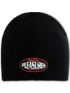 Pleasures Logo-appliqué Beanie In Black