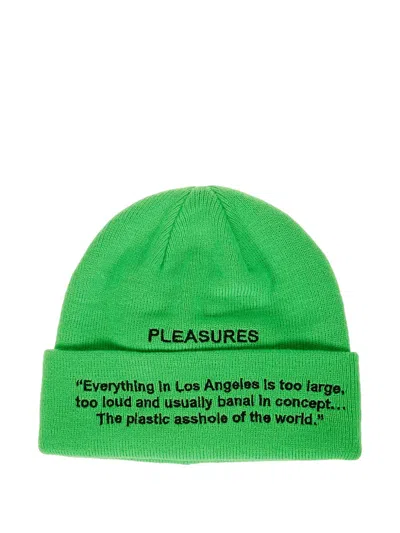 Pleasures Logo-detail Beanie In Green