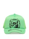 Pleasures Logo-print Trucker Cap In Green