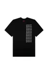 Pleasures Logo-print T-shirt In Black