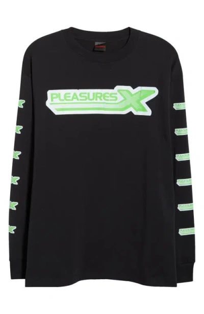 Pleasures Long Sleeve Graphic T-shirt In Black