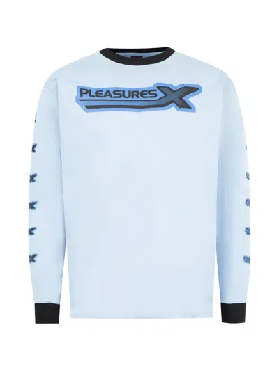Pleasures Long Sleeve Graphic T-shirt In Blue