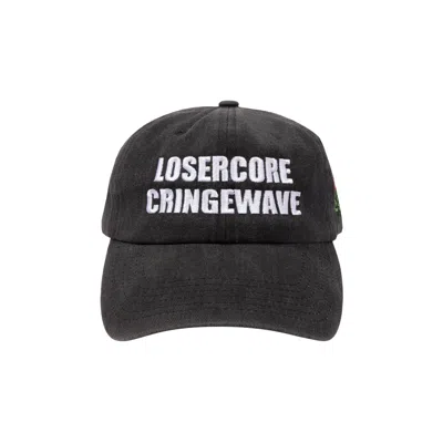 Pre-owned Pleasures Loser Core Cringewave Hat 'washed Black' | Men's Size Onesize