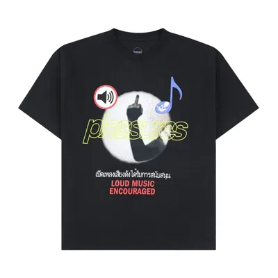 Pre-owned Pleasures Loud Music T-shirt 'black' | Men's Size Xl