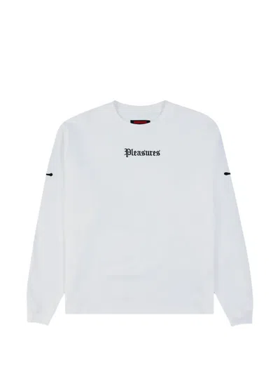 Pleasures Luster Long-sleeve T-shirt In White