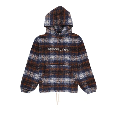 Pre-owned Pleasures Machinist Poncho Hoodie 'brown/blue'