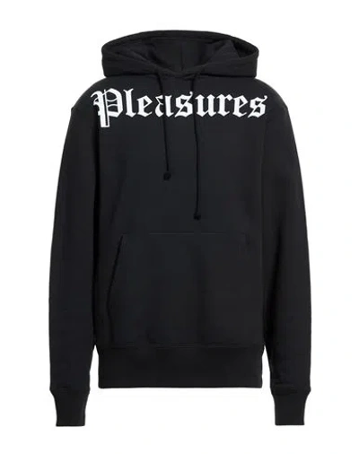 Pleasures Man Sweatshirt Black Size M Cotton, Polyester