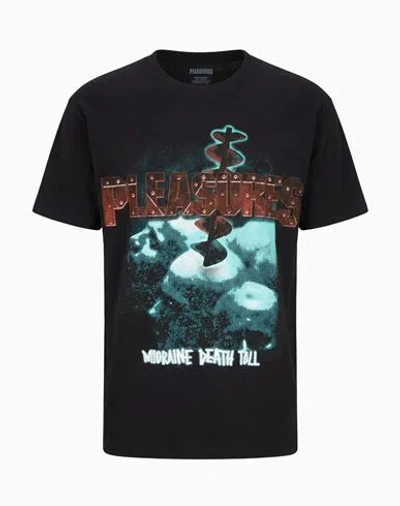 Pleasures Man T-shirt Black Size M Cotton