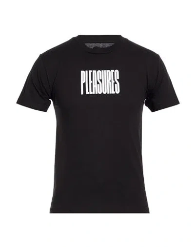 Pleasures Man T-shirt Black Size S Cotton