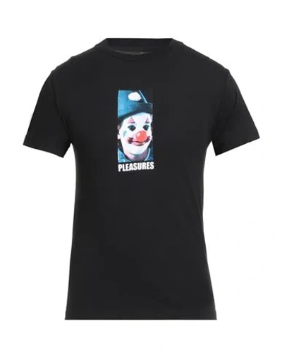 Pleasures Man T-shirt Black Size S Cotton In Multi