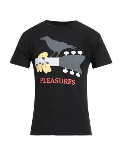 Pleasures Man T-shirt Black Size S Cotton