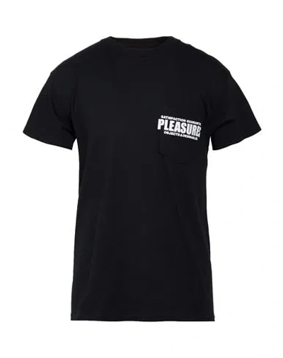 Pleasures Man T-shirt Black Size S Cotton