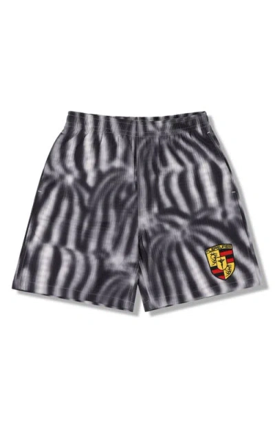 Pleasures Marble Active Shorts In Gray