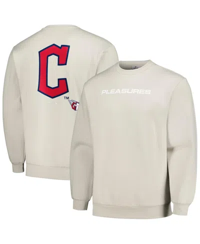 Pleasures Men's Gray Cleveland Guardians Ballpark Pullover Sweatshirt
