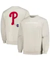 Pleasures Men's Gray Philadelphia Phillies Ballpark Pullover Sweatshirt In Multi