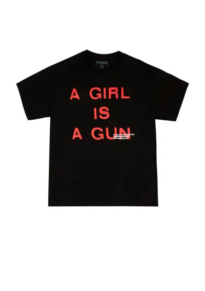 Pre-owned Pleasures Men's  A Girl Is A Gun T-shirt In Black