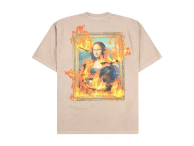 Pre-owned Pleasures Men's  Burn Again T-shirt In Beige In Sand