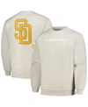 PLEASURES MEN'S PLEASURES GRAY SAN DIEGO PADRES BALLPARK PULLOVER SWEATSHIRT