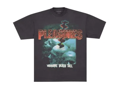 Pre-owned Pleasures Men's  Migraine T-shirt In Edge Black