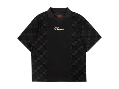 Pre-owned Pleasures Men's  Planets Polo Shirt In Black
