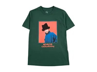 Pre-owned Pleasures Men's  Space Cowboy T-shirt In Green