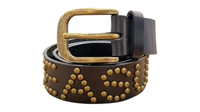 Pre-owned Pleasures Men's  Studded Belt In Black